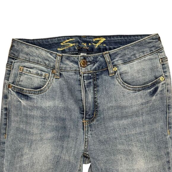Seven7 Straight Leg Rebel Jeans Sz 4 - Picture 3 of 11